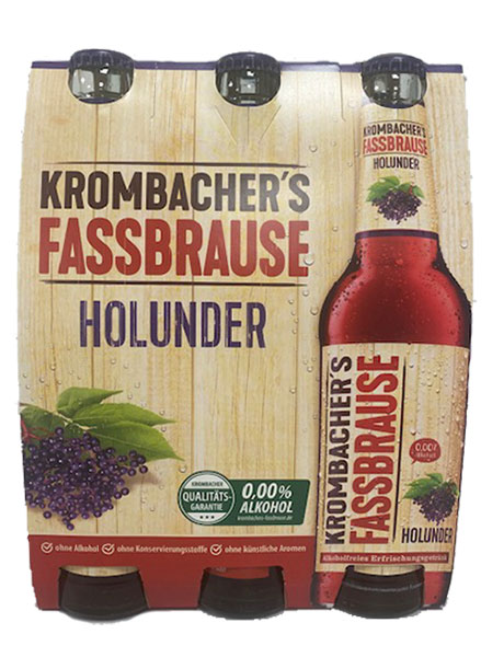 Krombacher Fassbrause Holunder 6 x 0,33l